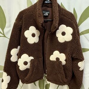 Brown Floral Jacket